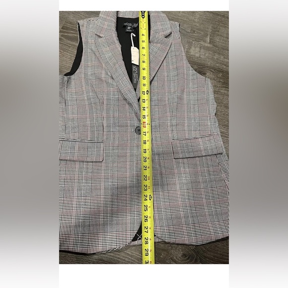 NWT Rachel Zoe Medium Plaid Vest - Picture 6 of 8